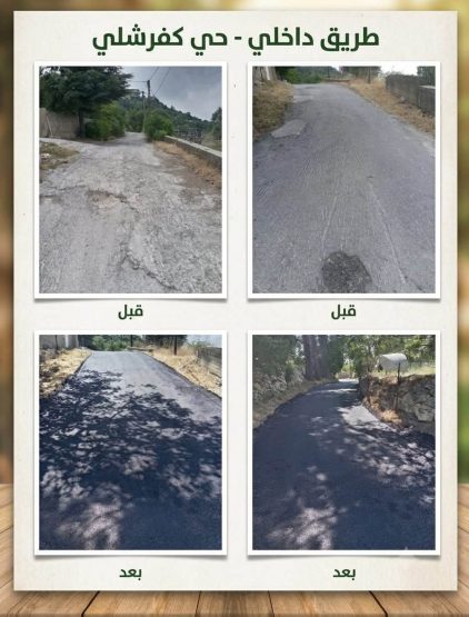 استكمال المرحلة الثانية من مشروع تأهيل وتعبيد الطرقات في ميفوق